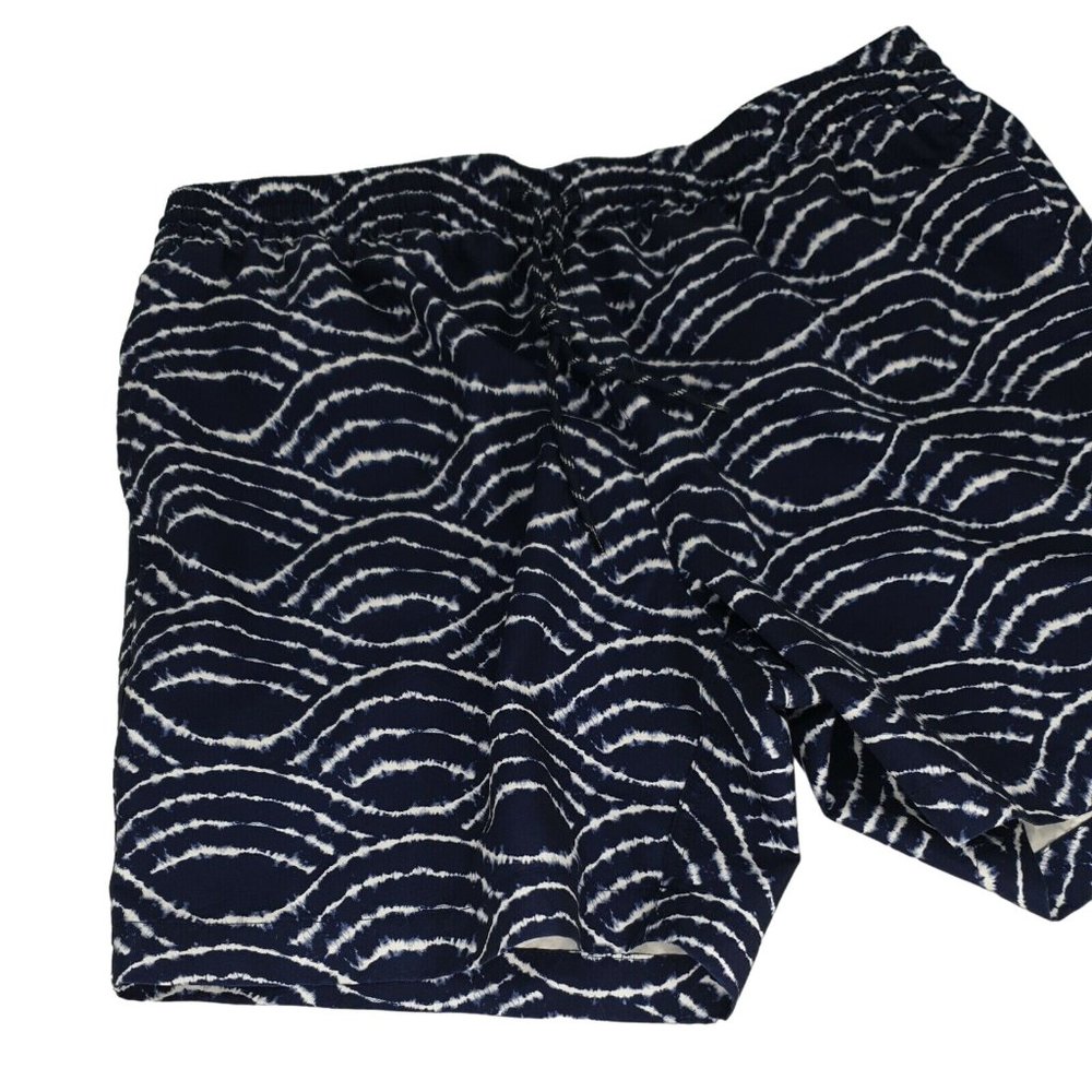 Murano Swimwear Trunks Mens XL Blue White Beach Vacation Lined Pockets Surf Soft - Picture 4 of 11